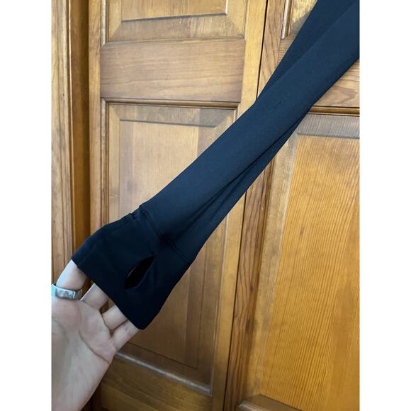 Greyson Women's Halley Quarter Zip Activewear Turtleneck in Shepherd Black SZ S - Picture 5 of 15